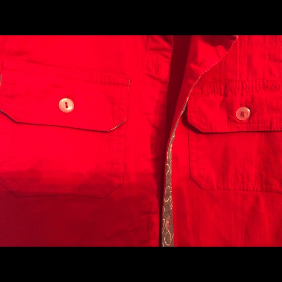 COLORS Dresses Colors Button Down Red Dress Poshmark